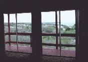 Click for close up...This is 2 sets of sliding glass doors, in the living room overlooking the view.